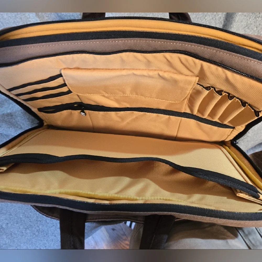 Elegant Brown Laptop Bag for Men